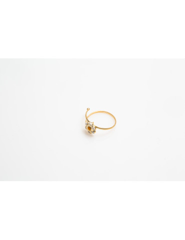 Kids Ring Gold Plated Silver 925°